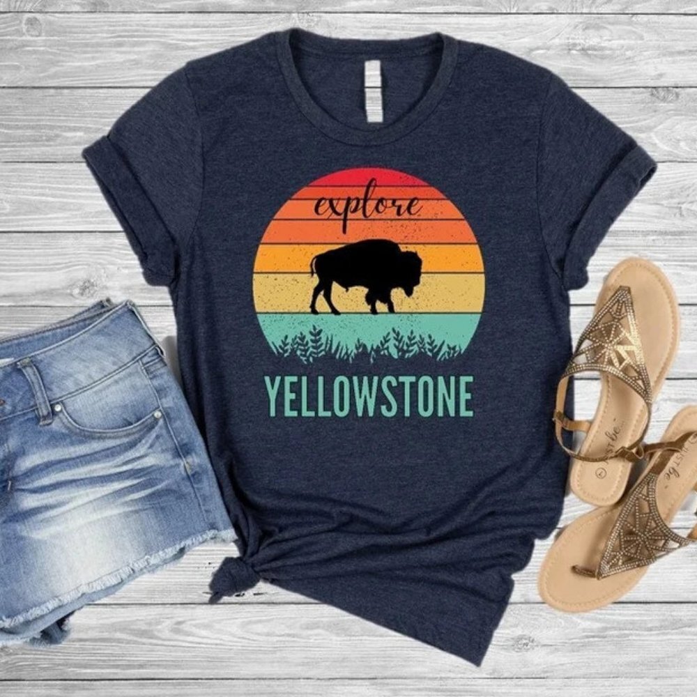 Yellowstone National Park Shirt Yellowstone Tshirt  Yellowstone Tshirt